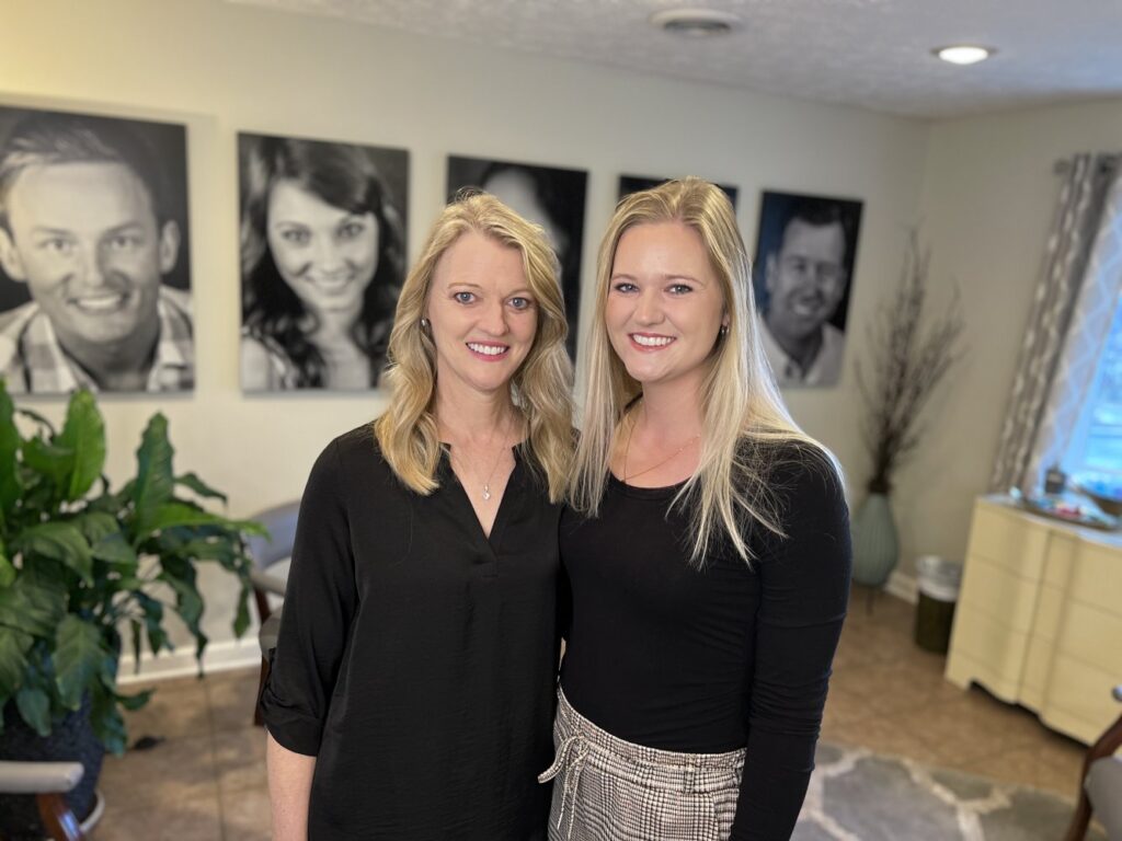 A mother-and-daughter dental team at Tri-Cities Center for Cosmetic Dentistry, providing expert cosmetic and general dentistry with a personal touch – Kingsport Dentist.